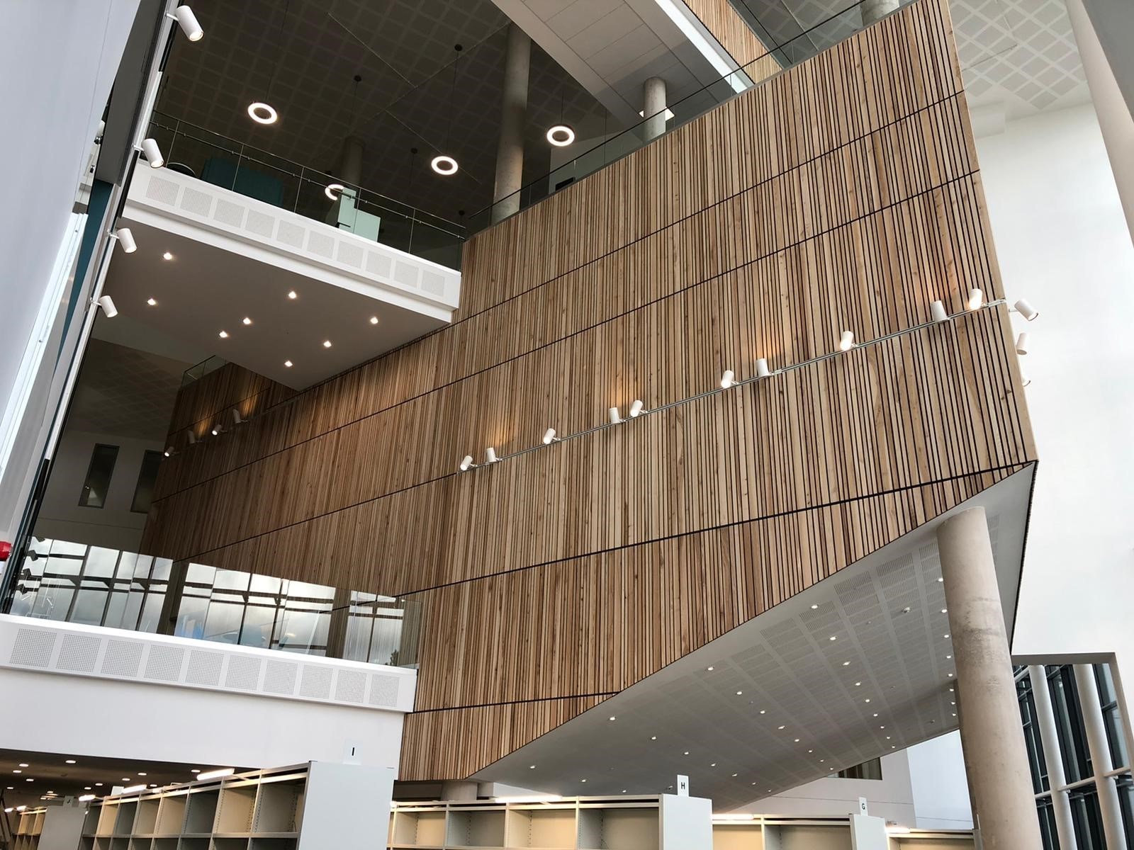 The Sonic Slatted Products at Bournemouth University are looking great!